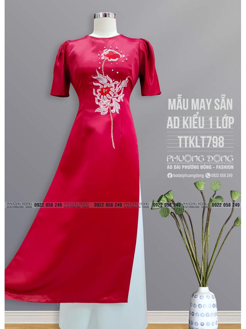 Áo Dài Phom Trẻ Vải Tafta TTKLT798